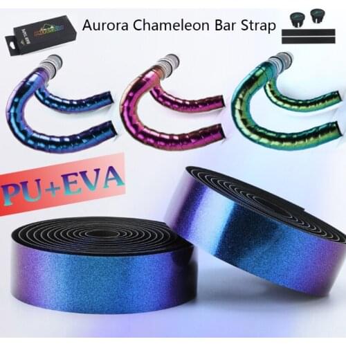 Road Bike Handlebar Tapes, EVA Non-slip,Bicycle Bar Tape, Blue Green Purple