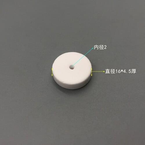 M2 Alumina Ceramic Washer Ring High Temperature Resistant Washers Mat Insulation Anti-oxidation Gasket 2mmx16mmx4.5mm