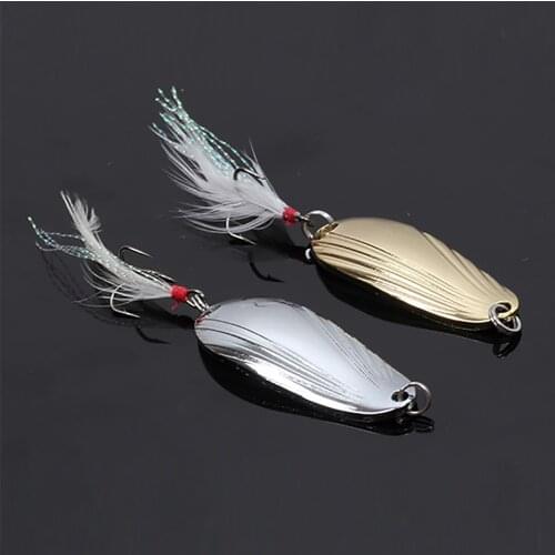 Metal Spinner Spoon Fishing Lure Hard Baits Sequins bait Paillette Pesca Tackle bass carp fish sea salt fresh water sharp hooks