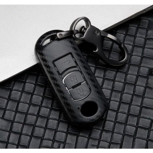 Fashion Scrub ABS Car key case full cover protect For Mazda 2356 Demio CX-3 CX-4 CX-5 CX-7 CX8 CX-9 MX5 Axela Atenza 2015-2019