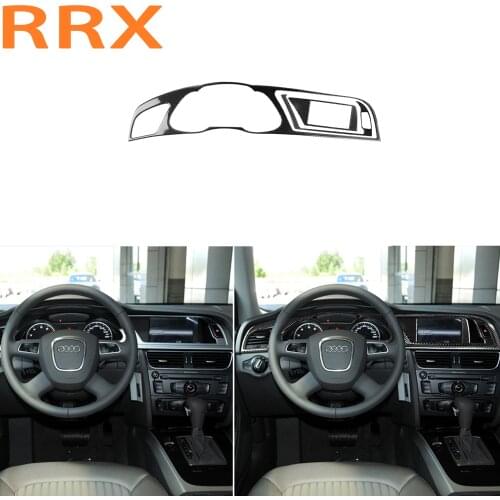For Audi A4 A4L A5 RS5 S5 Car Carbon Fiber Dashboard Stickers Car Interior Center Console Dashmat Dash Board Car-styling Sticker