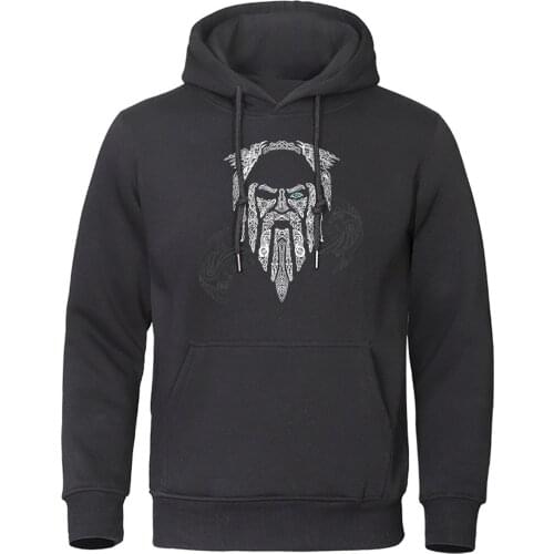 New Odin Vikings Hoodies For Men Autumn Viking Legend Sweatshirt Mens Daily Casual Streetwear Hoodies