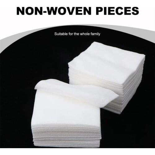 100pcs Disposable Makeup Cotton Wipes Soft Makeup Remover Pads Facial Cleansing Paper Wipe Make Up Accessories Wound Care