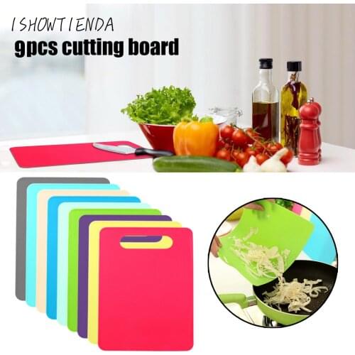Plastic Non-Slip Cutting Board Kitche Non-slip Portable Vegetable Board Cutting Boards Two-sided Chopping Blocks