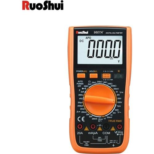 Handheld Digital Multimeter LCD Backlight Portable Meter AC/DC Current Ammeter Voltmeter Ohm Voltage RMS Tester Meter Multimetro