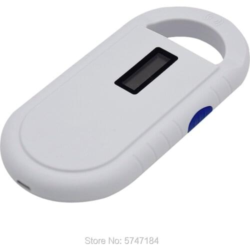 Handheld Protable Pet Chip Reader Scanner Animal Microchip Recognition Reader for Cat Dog Transponders in Cushioned Case