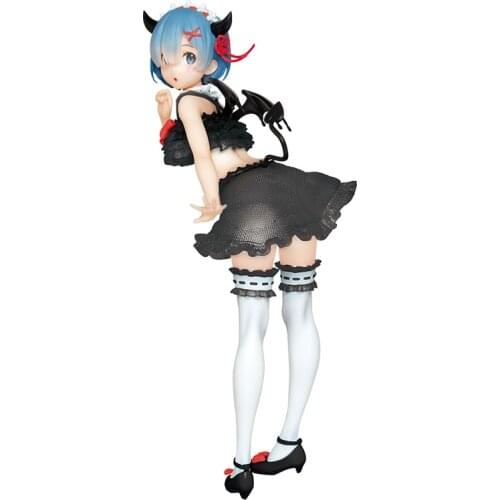 Pre-Sale Re:life In A Different World From Zero Rem Little Devil Different Color Version Anime Figure Model Ornaments Toys
