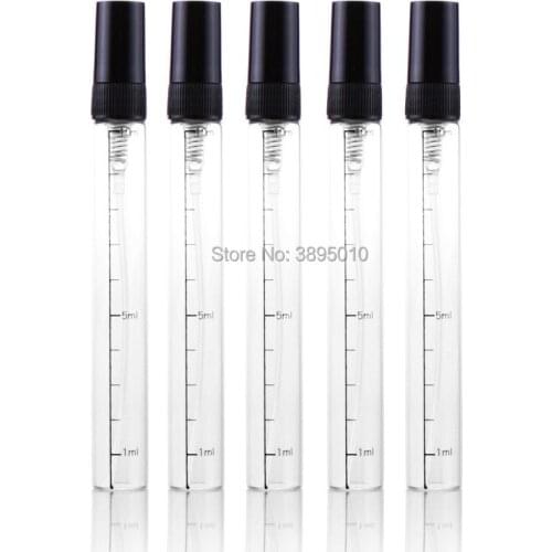 10ML Clear Empty Glass Spray Bottle, Cosmetic Perfume Refillable Container,Classic Empty Perfume Atomizer F476