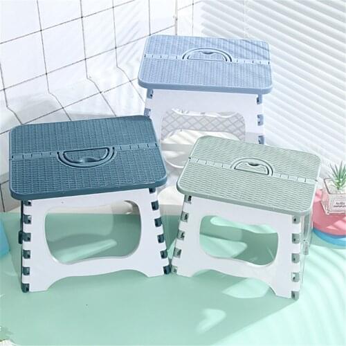 Folding Stool Portable Outdoor Foldable Bench Mini Seat Plastic Small Chair Fishing Camping Household Bathroom Chair for Child