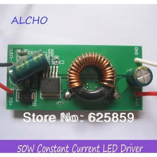 50W Constant Current LED Driver DC12V to DC30-38V 1500mA for 50W High Power LED