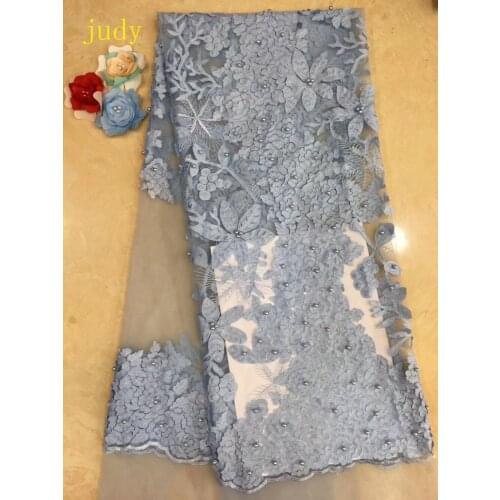 Stock XC83# 6 colour embroidery laser laminated DIY bead embroidery fabric used for wedding dress dresses Free shipping