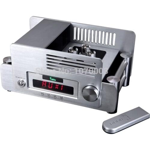 W-004 1PCS YAQIN MS-845 Vacuum Tube Preamp Pre-amplifier Preamplifier SRPP Circuit Best Appearance 12AX7x2 12AU7x1 AC110~220V