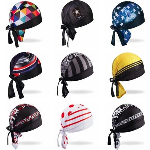 Weimostar Cycling Headbands Men 2019 Cycling Cap Coolmax Bandana Hat Breathable UV Sun Helmet Pirate Quick Dry Bicycle Scarf