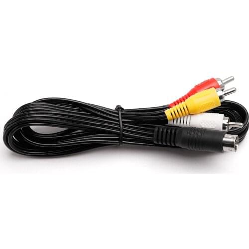 1.8M 9 Pin Game Audio Video AV Cable For Sega Genesis 2 3 A/V RCA Connection Cord Wire For SEGA Genesis II/III