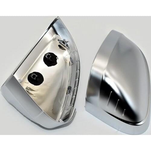 1 Pair of Matt Chrome Car Mirror Cover Rearview Side Mirror Cap for Audi B9 A4 A5 S4 Rearview Wing Mirror Cap New
