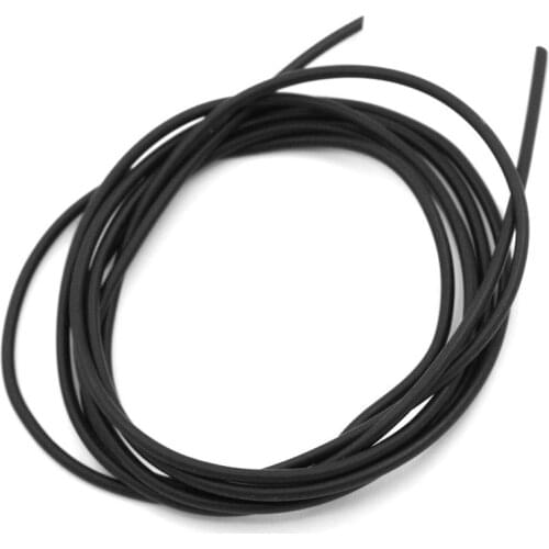 10M Cord Rubber Round Black For Charm Necklaces Jewelry DIY Findings 1.5mm Dia