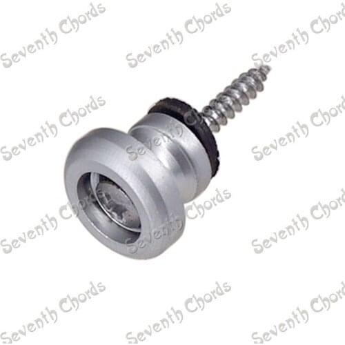 10 Pcs Sandy Silver Round Head Bass Guitar Strap Lock End Pins Pegs Guitar Strap buttons Pins metal end