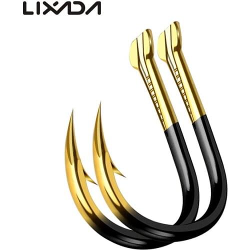 10pcs/pack High Quality Fishing Hook 3# -13# Barbed Colored Tungsten Alloy Bulk Fishing Hook Fishing Supplies