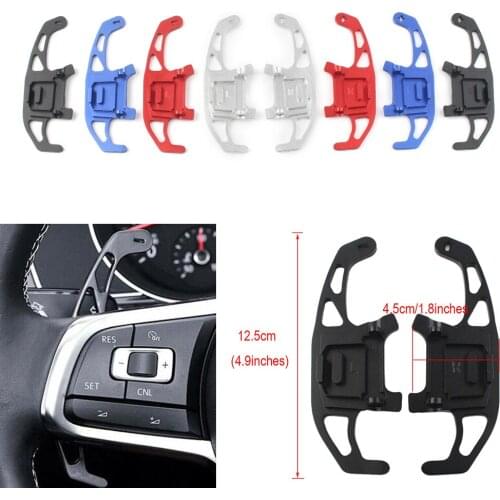 2x Car Steering Wheel Shift Paddles Direct Shifter Gear For Volkswagen VW GOLF GTI R GTD GTE MK7 2013 2014 2015 2016 2017 2018