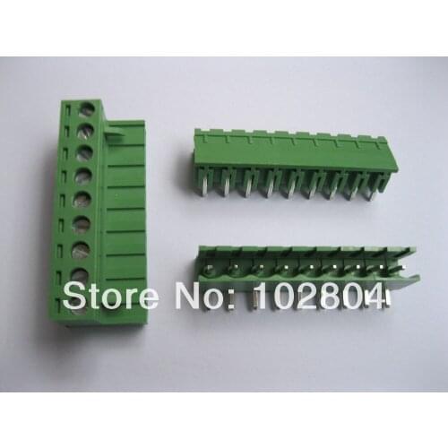 30 Pcs Pitch 5.08mm Angle 9way/pin Screw Terminal Block Connector Green Color L Pluggable Type