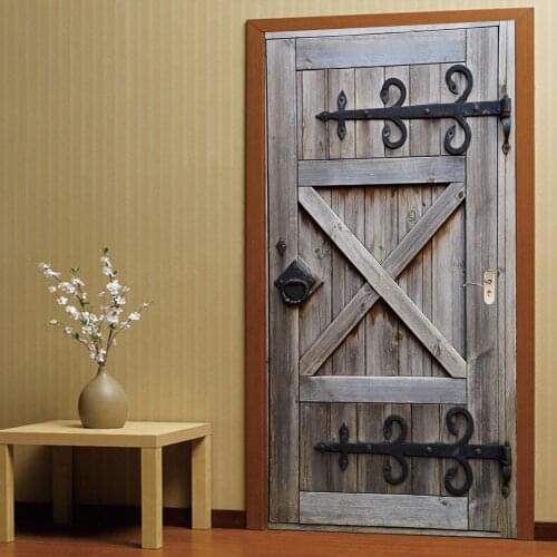 3D Home Retro Door Wall Sticker Decal Decor Poster Mural removable MT029