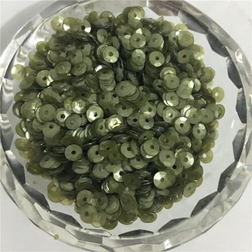 50g(10000pcs) 4mm Matt Olive Color CUP round loose sequins Paillette sewing Wedding craft good quality Free Shipping