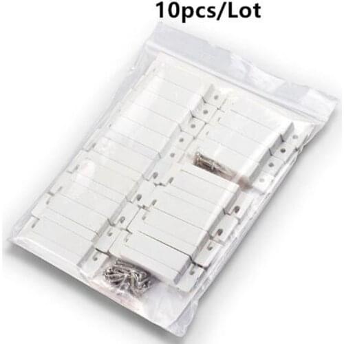 Free shipping 10pcs/lot White/brown selectable Door Window Contacts Magnetic Reed Switch Sensor (NO model)