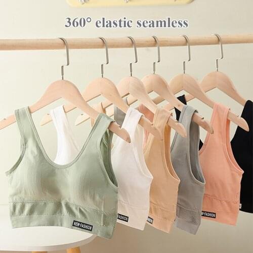 Seamless Beauty Back Sports Vest Womens Own Latex Cotton Inner Padding Comfortable And Simple Outer Wear Sports Bra