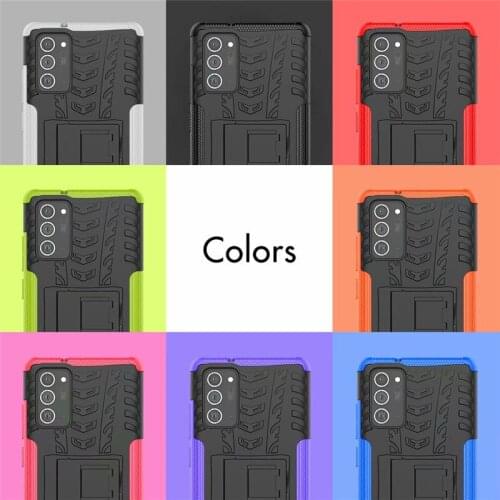 For Samsung A51 A71 S20 M60S A81 A91 M80S A01 A70E A11 A41 A31 A21S note20 Case Hard Plastic Silicone Hybrid Armor Stand Cover