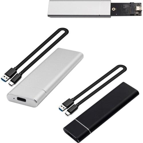 M2 NVMe Case M.2 To USB Type C USB3.1 Aluminum Alloy Hard Drive Case For NVME PCIE NGFF SATA M.2 B Key SSD Disk Enclosure