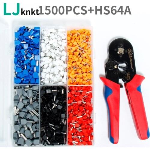 European square pin type pre insulated cold pressing terminal crimping pliers HS6-4A Crimping pliers Tube type parallel terminal