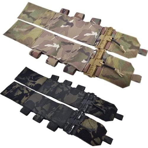 Military FCSK Tactical Vest Cover Airsoft Quick Release Buckle Set Army Universal Elastic Cummerbun Waist Cover Multicam Gear