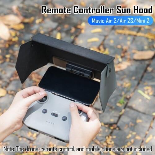 Gosear Foldable Anti Glare Reflection Remote Controller Sunshade Cover Hood for DJI Mavic Air 2 2S Mini Drone Accessories