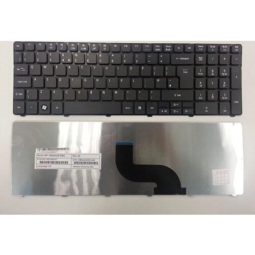 New for Acer Aspire 5740 5810T 5820 7735 7551 5336 5410 5536 5536G 5738 5810 5252 5742G 5742Z UK united kingdom laptop keyboard