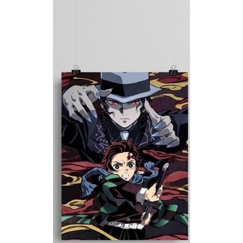 Muzan Kibutsuji Tanjiro Kamado Kimetsu no Yaiba Canvas poster Painting wall Art decor Living room Bedroom Home Decoration Prints