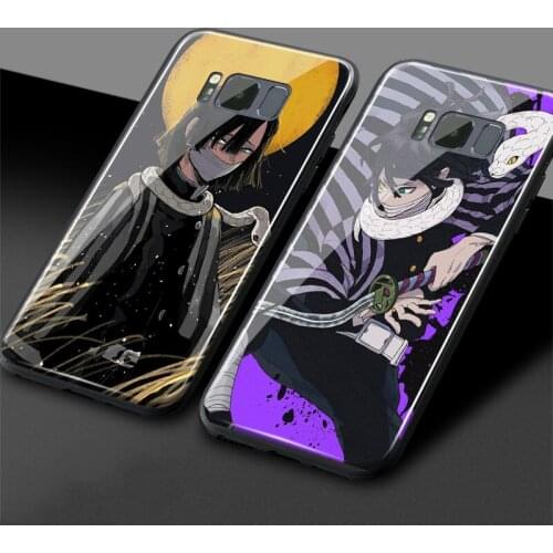 Obanai Iguro Kimetsu no Yaiba soft silicone glass phone case cover shell for Samsung Galaxy S8 S9 S10e S10 Note 8 9 10 Plus