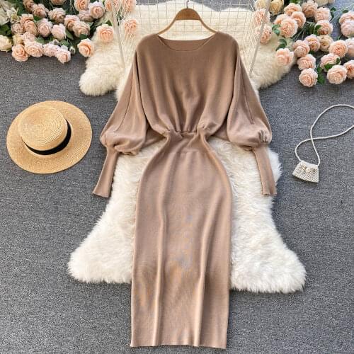 Модные вязаные платья New Veeliya China At AliExpress