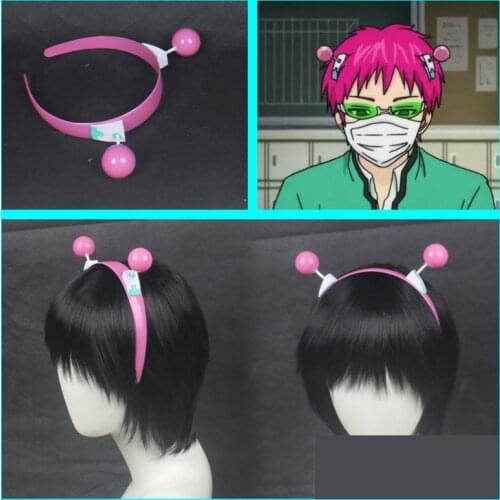 New Design Anime The Disastrous Life of Saiki K. Kusuo Saiki Cosplay Headwear Anime Hair Clip Hairpin Hair Band Cosplay Props
