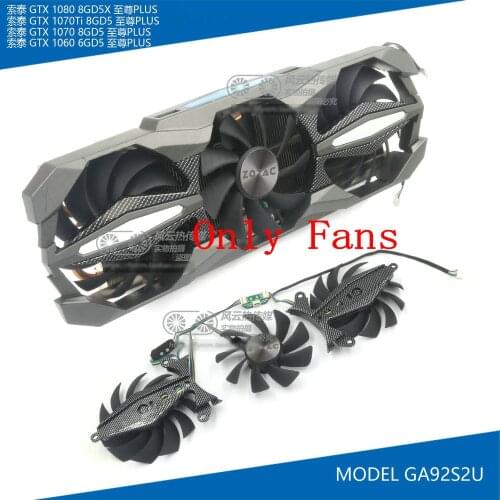 New Original for ZOTAC GTX1080 GTX1070Ti GTX1070 GTX1060 Plus Graphics card cooler fan