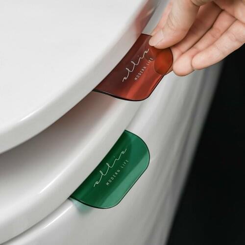 Portable Nordic Transparent Toilet Seat Lifter Toilet Lifting Device Avoid Touching Toilet Lid Handle WC Accessories