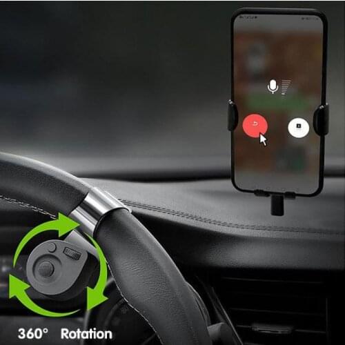 Portable Car Wireless Mobile Phone Controller Portable Car Mounted Mobile Phone Wireless Controller Steering Wheel Navigation