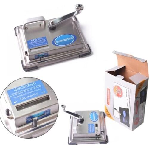 Stainless Steel Rolling Machine for Tobacco Cigarettes Hand-crank Cigarette Machine Maker Roller DIY Smoking Accessories