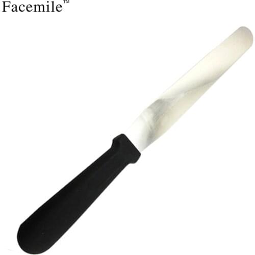 Facemile 10/12inch Stainless Steel Home Butter Cake Cream Knife Spatula Smoother Icing Frosting Spreader Fondant Pastry Cake