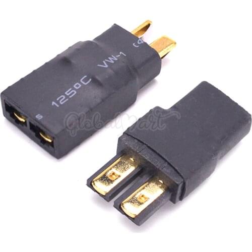 T Deans Plug Male Female To TRX Battery Connector Adapter For Traxxas RC Lipo Battery Parts