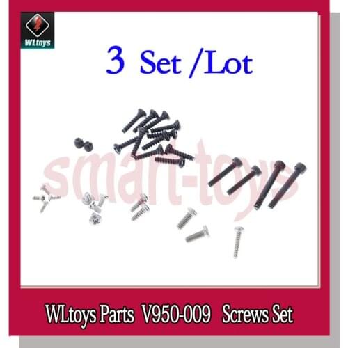 3Set V950 Screws Set V950-009 Screws for WLtoys V950 6CH RC Helicopter Spare Parts