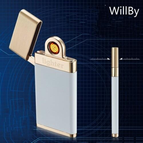 2PCS/LOT Ultra-thin Double-sided Smoking Detector for Environmental Protection USB Charging Cigar Lighter