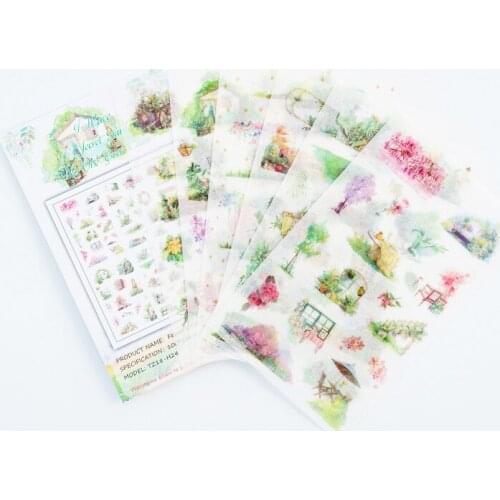 6pcs Secret gardern Organizer Calendar Diary Book Planner Sticker Scrapbook Decoration Diary Sticker papeleria sale