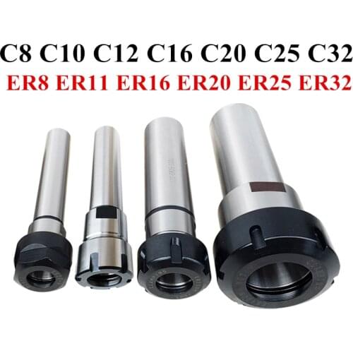 C8 C10 C12 C16 C20 C25 C32 ER8 ER11 ER16 ER20 ER25 ER32 60L 100L 150L Collet Chuck Holder CNC Milling Lengthen Tool carrier