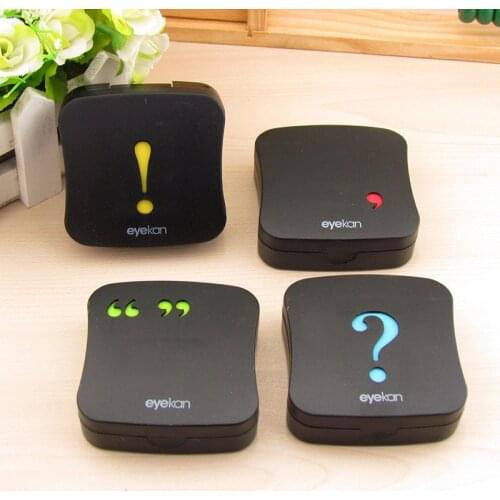 Hotting Sale Symbols Portable Holder Contact Lens Case with Mirror Lenses Box for Travel Container