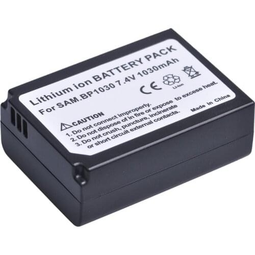 1030mAh 7.4V BP1030 BP 1030 BP-1030 Battery for Samsung NX1100 NX-300M NX300 NX500 NX1000 NX200 NX210 Batteries